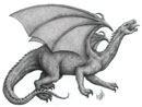 desenho dragao a lápis